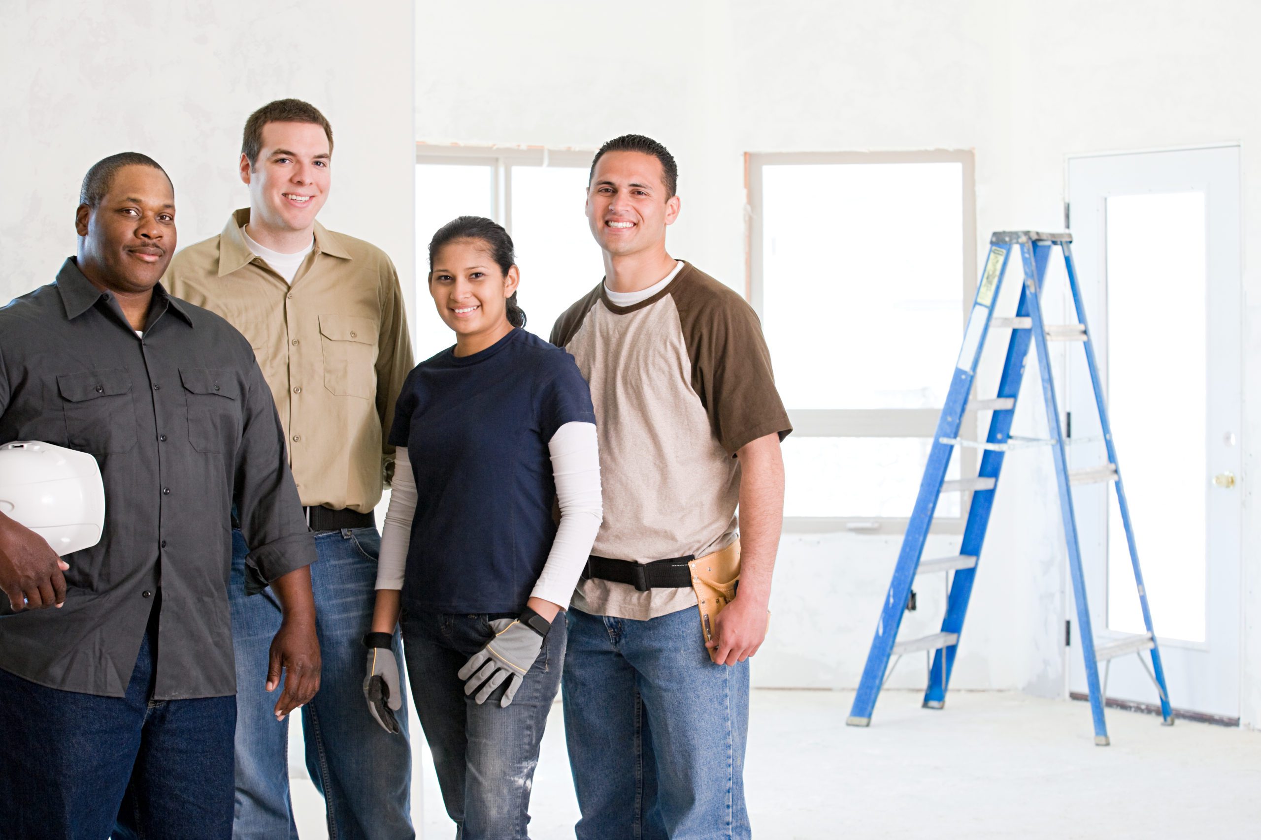 Portrait of builders